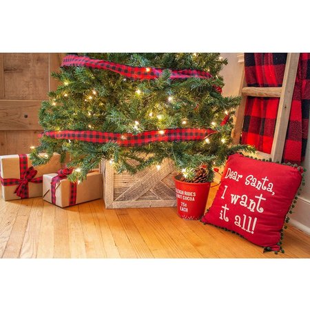 Barnwoodusa Rustic Farmhouse Deluxe Reclaimed 14.5" Christmas Tree Collar/Skirt 840075811886